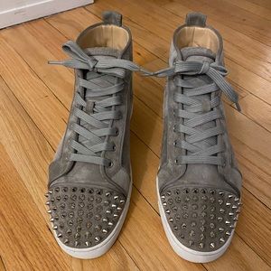 Christian Louboutin Low spikes high top sneakers size 8